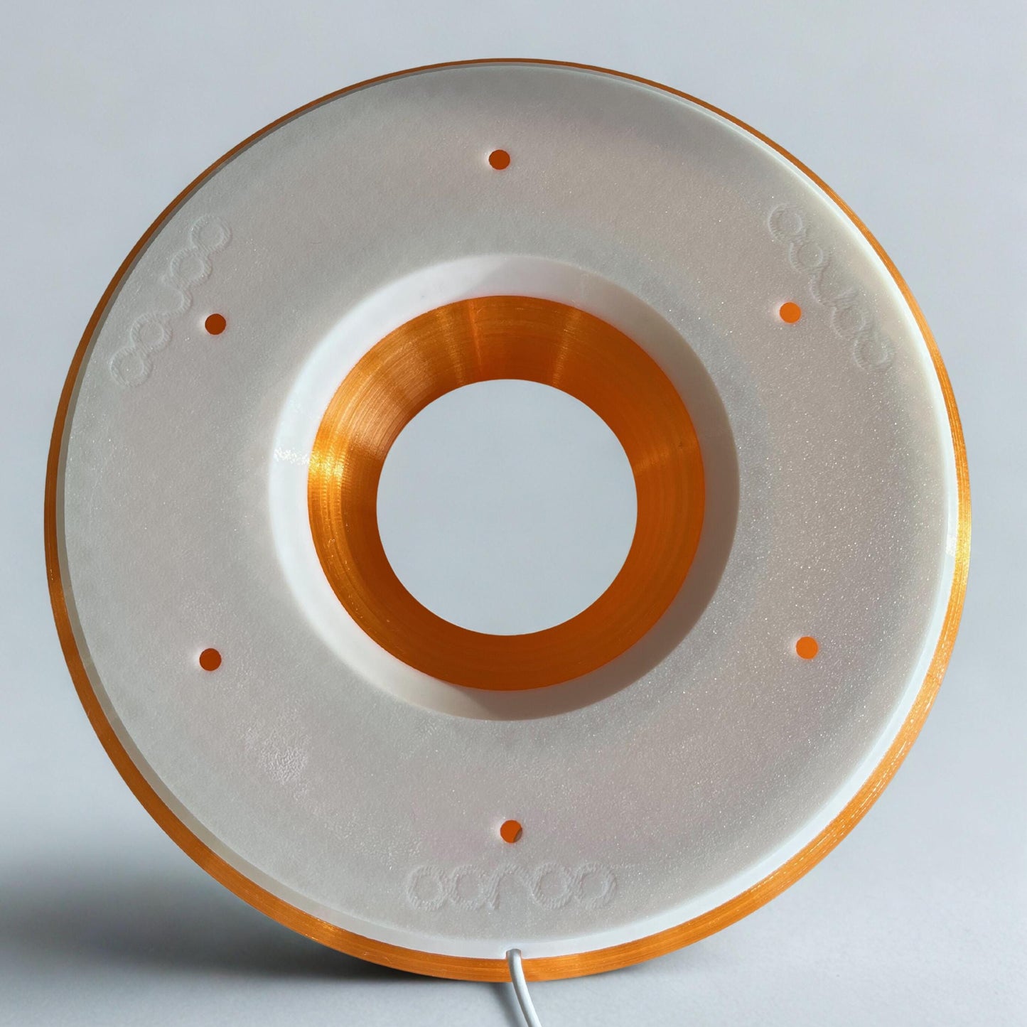 Creamsicle Donut Lamp for Vintage Ambient Lighting