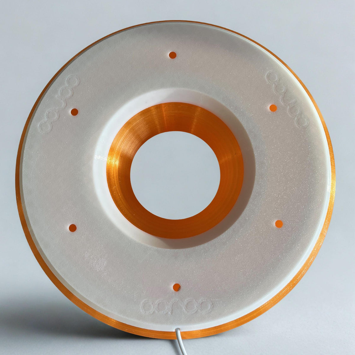 Creamsicle Donut Lamp for Vintage Ambient Lighting
