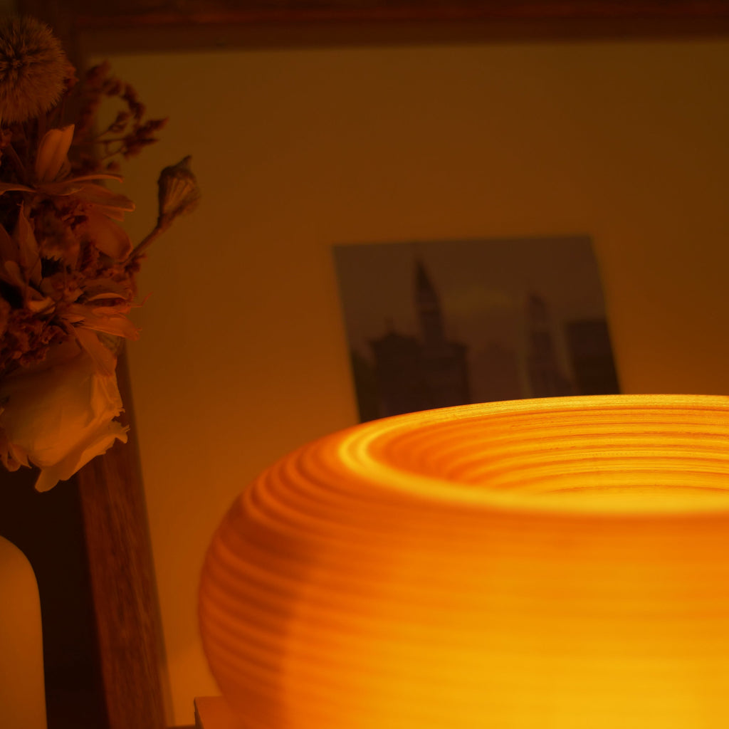 Creamsicle Donut Lamp for Vintage Ambient Lighting