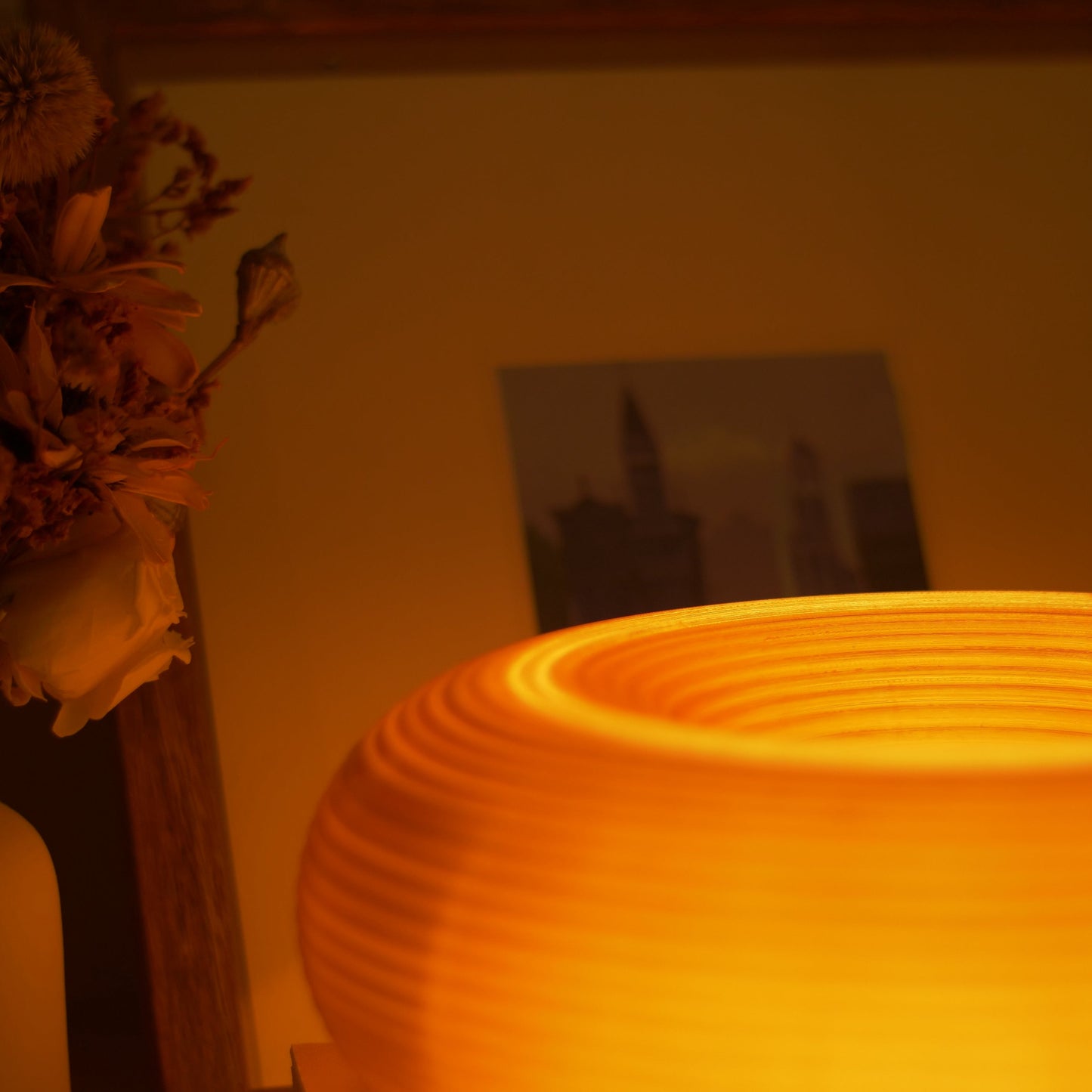 Creamsicle Donut Lamp for Vintage Ambient Lighting