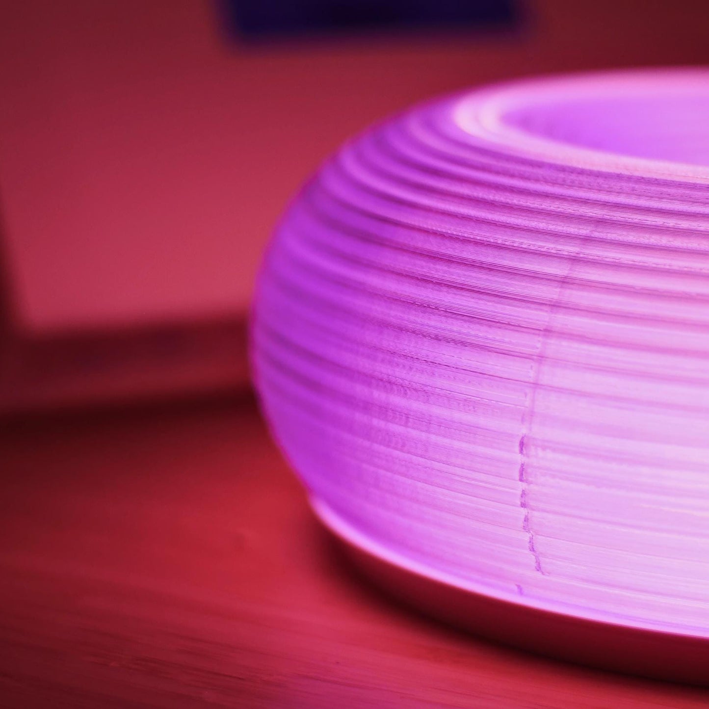Amethyst Donut Lamp for Cozy Night Lighting