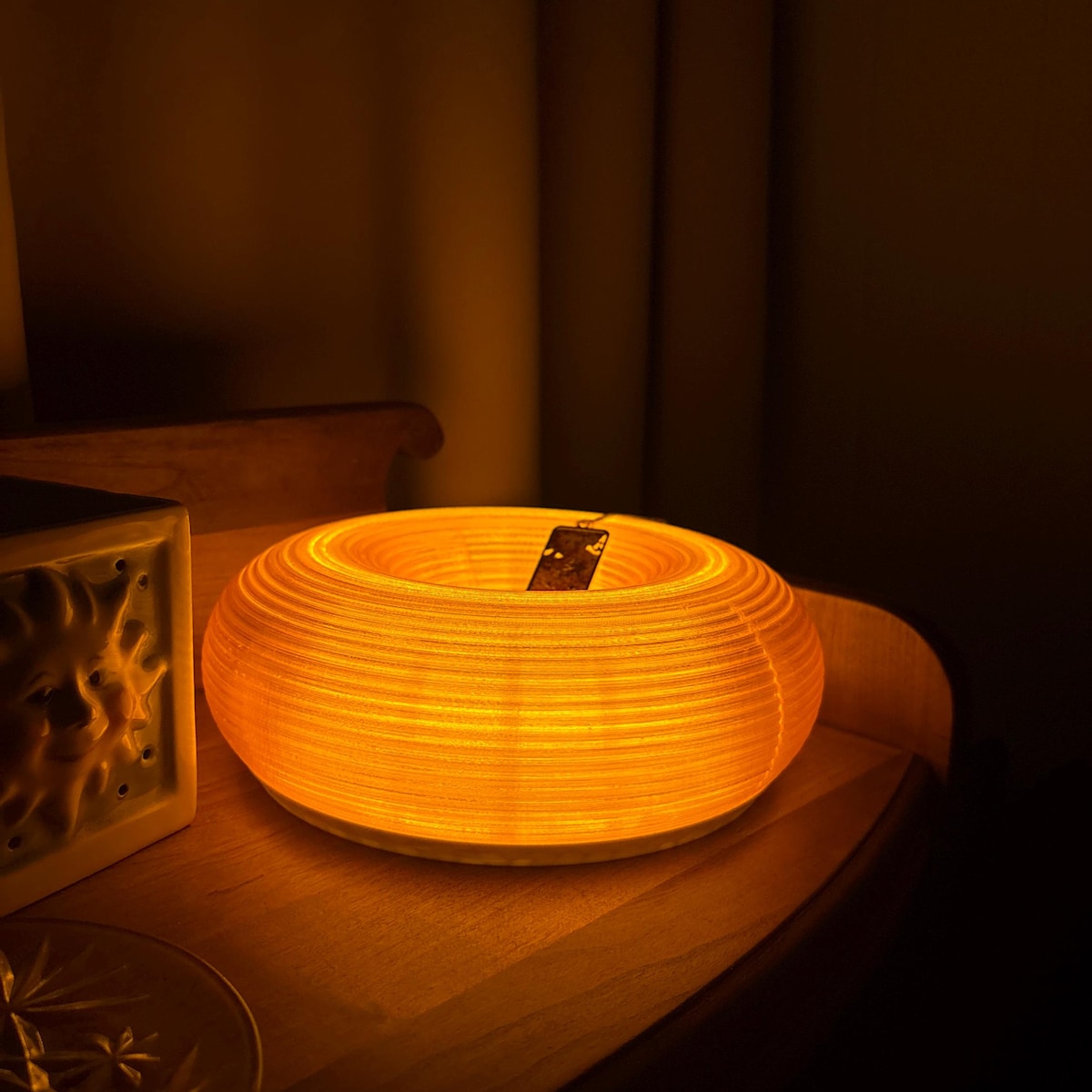 Sunset Donut Lamp for Ambient Bedroom Lighting