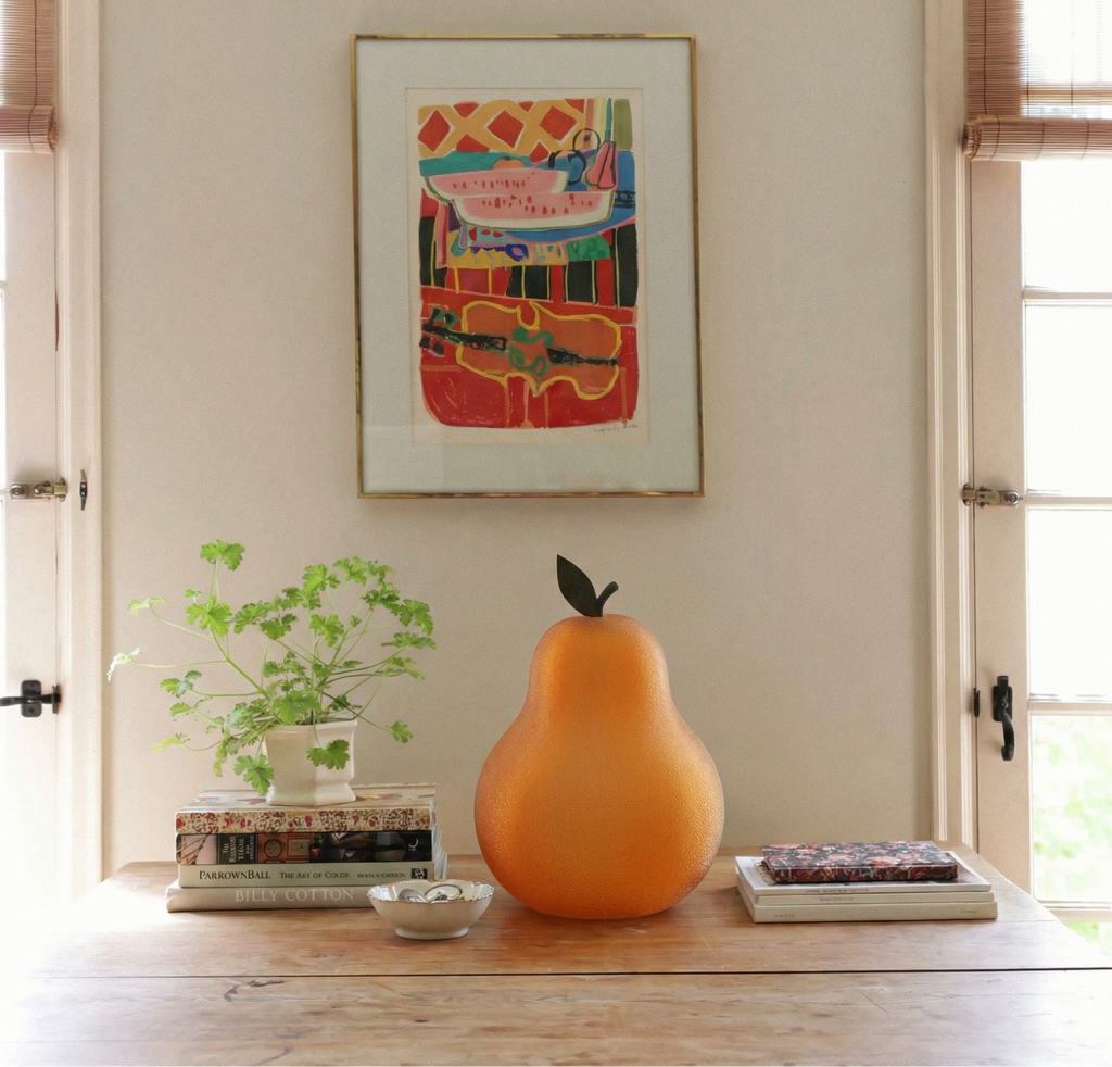 Pear Lamp for Warm Ambient Living Room Lighting