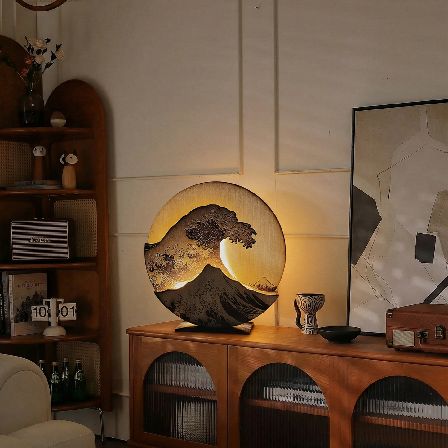 Japanese Style Wave Lamp